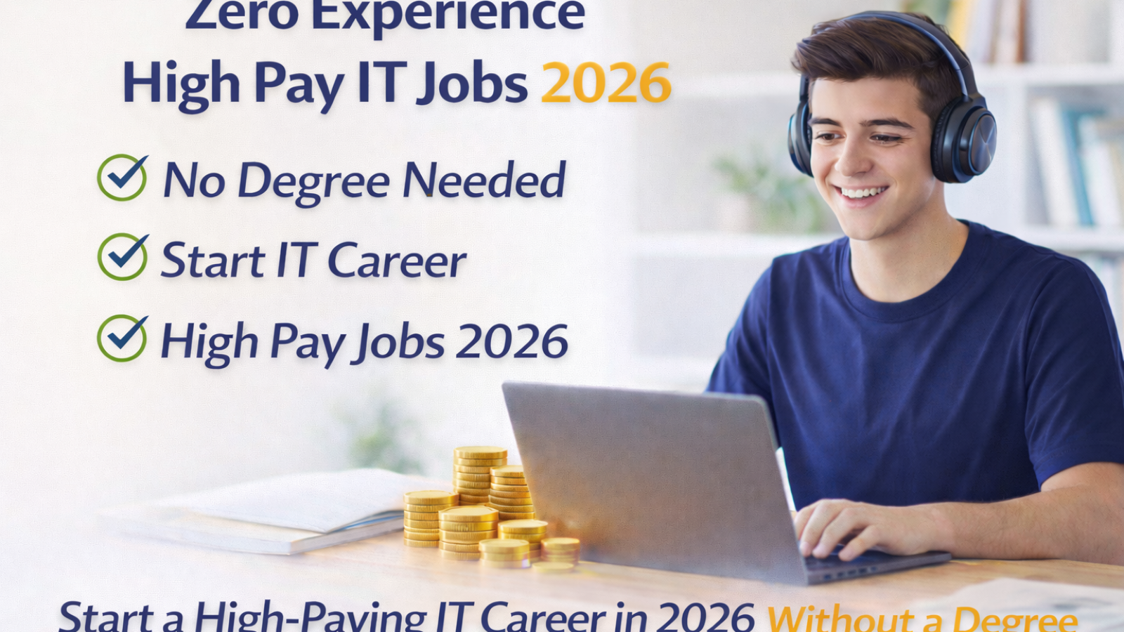 Zero Experience High Pay IT Jobs 2026 – Start Your IT Career Without a Degree