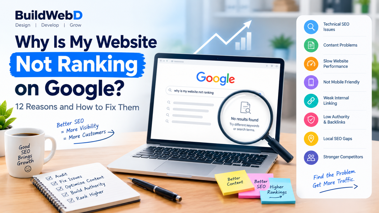 why is my website not ranking on Google