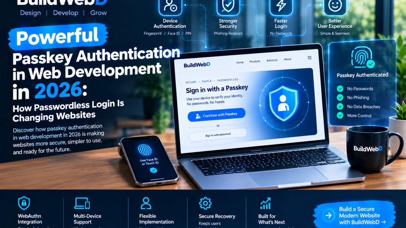 passkey authentication in web development in 2026